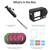 DJI Osmo Action Multifunctional Charging Handle with Filter Set, Silicone Case and Screen Protector
