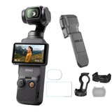 DJI Osmo Pocket 3 with Hard Case Cover, Magnetic Fill-in light, and Tempered Glass Screen Protectors