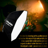 Profoto Clic Softbox Octa 2 Feet for Soft and Flattering Light with Clic Softgrid Octa Bundle