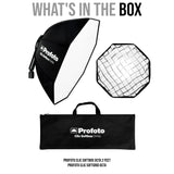 Profoto Clic Softbox Octa 2 Feet for Soft and Flattering Light with Clic Softgrid Octa Bundle