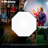 Profoto Clic Softbox Octa 2 Feet for Soft and Flattering Light with Clic Softgrid Octa Bundle