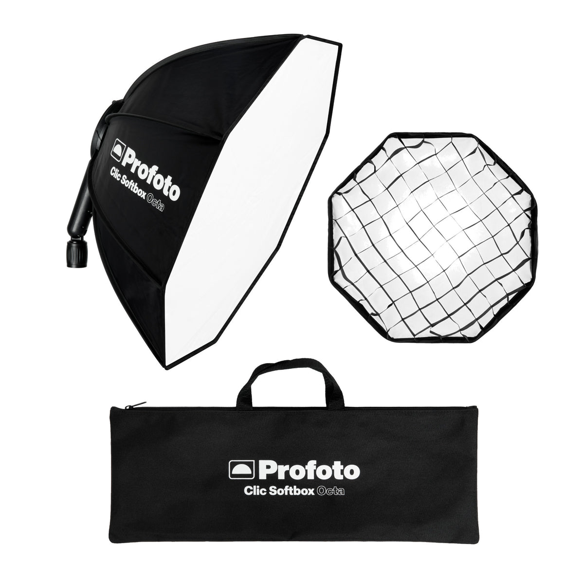 Profoto Clic Softbox Octa 2 Feet for Soft and Flattering Light with Clic Softgrid Octa Bundle