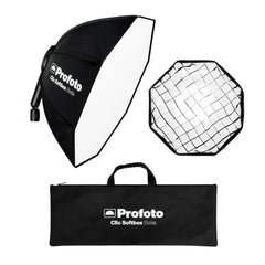 Profoto Clic Softbox Octa 2 Feet for Soft and Flattering Light with Clic Softgrid Octa Bundle