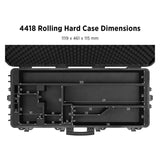 Westcott 4418 Rolling Hard Case for FJ400 2-Light Strobe Kit with Laser-Cut Compartments (Black)
