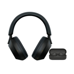 Sony WH-1000XM5 Over-Ear ANC Headphones w/ Truly Wireless Earbuds Bundle (Black)