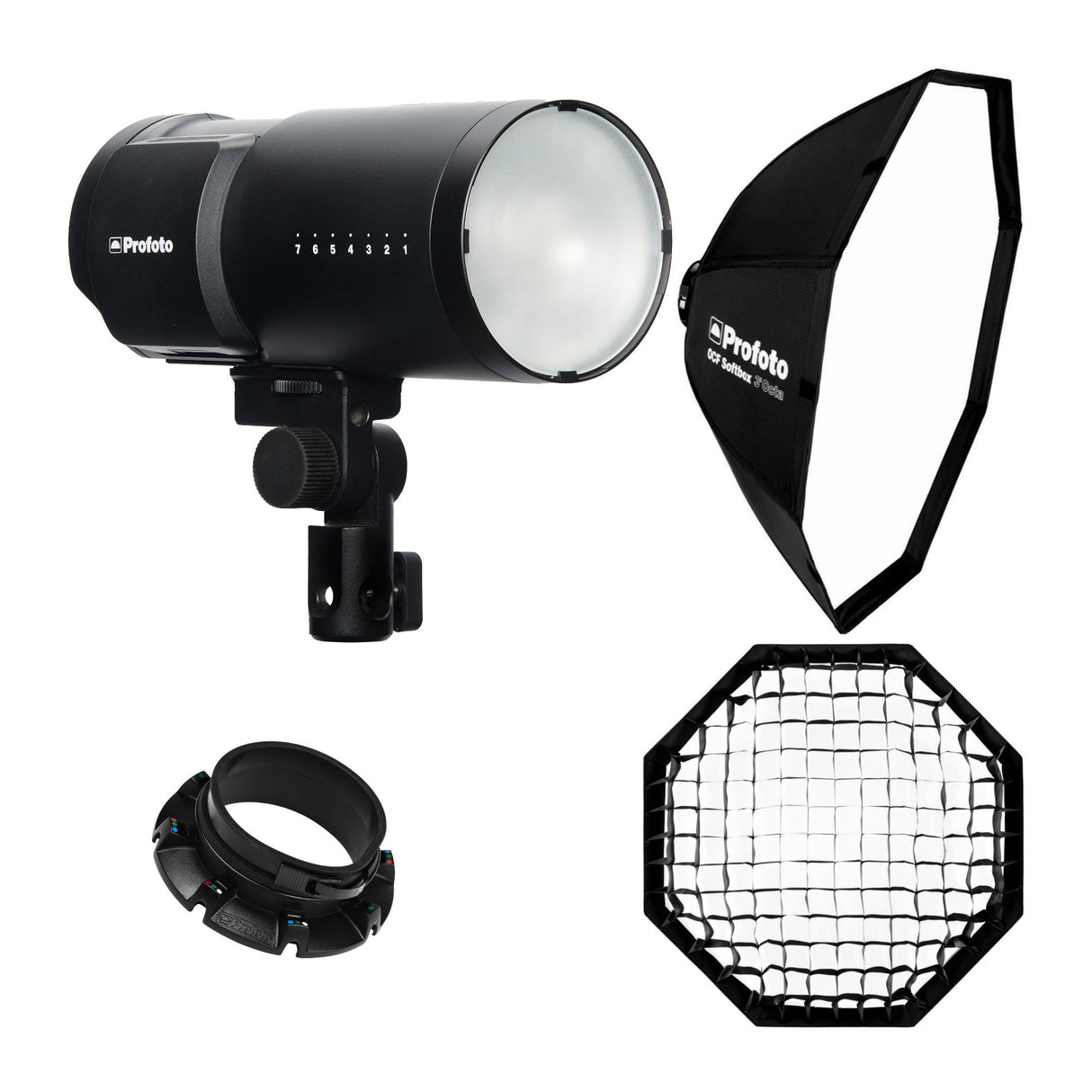 Profoto B10X Plus Off-Camera Flash and Continuous Light with 3-Feet Softbox Octa Bundle