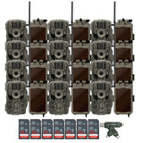 Stealth Cam Fusion MAX Dual Sim 36MP Trail Camera (2-Pack) x 6 with Battery (12-Pack) Bundle