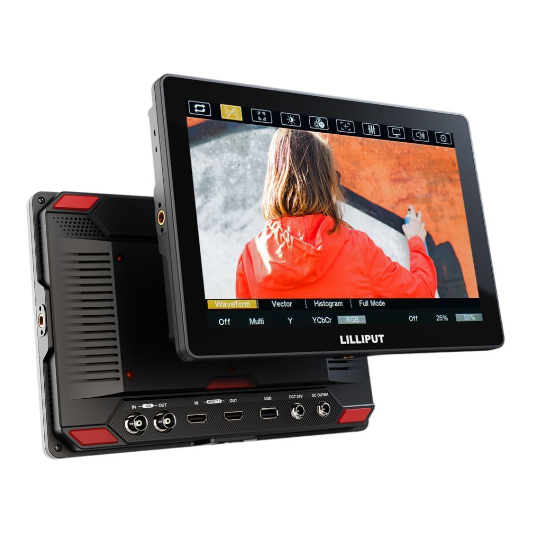 Lilliput HT10S 10.1-Inch LCD Touch Control On-Camera Monitor with Ultra-Bright 1500 Nits (Black)