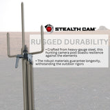 Stealth Cam Trail Camera Mount Stick (4-Pack) with 32GB Ultra SDHC UHS-I Memory Card (8-Pack) Bundle