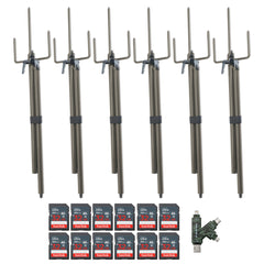 Stealth Cam Trail Camera Mount Stick (6-Pack) with 32GB Ultra Memory Card (12-Pack) Bundle