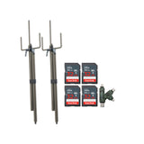 Stealth Cam Trail Camera Mount Stick (2-Pack) with 32GB Ultra SDHC UHS-I Memory Card (4-Pack) Bundle