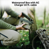 HME Trail Camera 12V with Solar Auxiliary Power (10-Pack) with Camera Mount Stick (10-Pack) Bundle