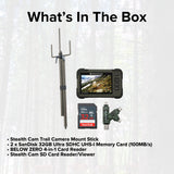 Stealth Cam SD Card Reader and Viewer with 4.3-Inch LCD Touchscreen and Touch Detection Bundle