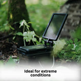 HME Trail Camera 12V with Solar Auxiliary Power Pack with SD Card Reader and Viewer Bundle