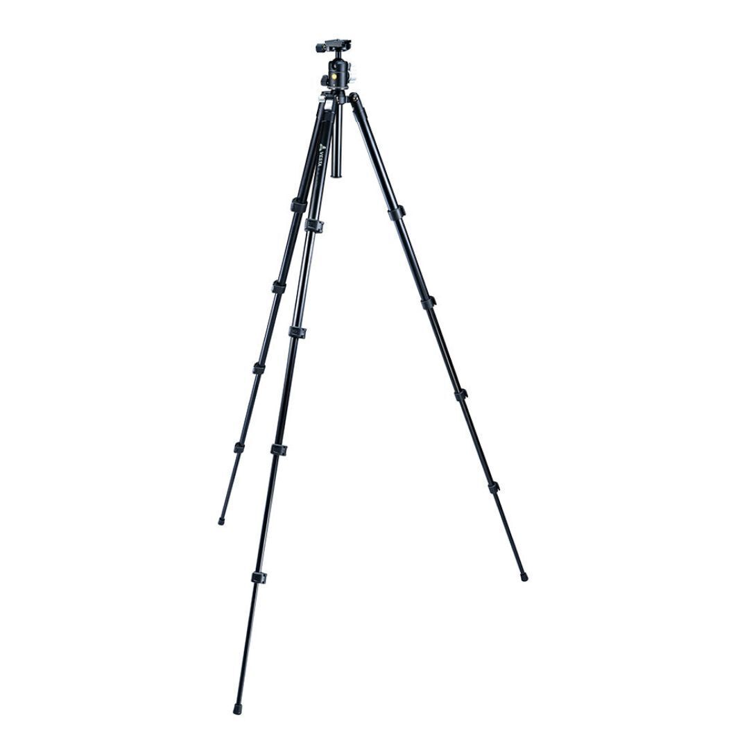 Vanguard Vesta FB 235AB Aluminum Tripod Kit with Quick Flip Leg Locks for Camera Kits (Black)