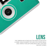 Ilford Sprite 35-II Reusable and Reloadable 35mm Analog Film Camera (Silver and Teal) Bundle