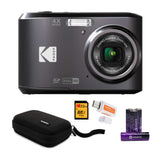 Kodak PIXPRO FZ45 Friendly Zoom Digital Camera (Black) with Travel Organizer and Storage Case Bundle