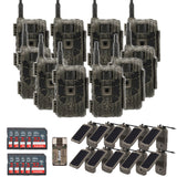 Stealth Cam 40MP Deceptor Max Cellular Trail Camera with 0.4-Second Trigger Speed (10-Pack) Bundle