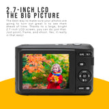 Kodak PIXPRO FZ45 Friendly Zoom Digital Camera (White) with Travel Organizer and Storage Case Bundle