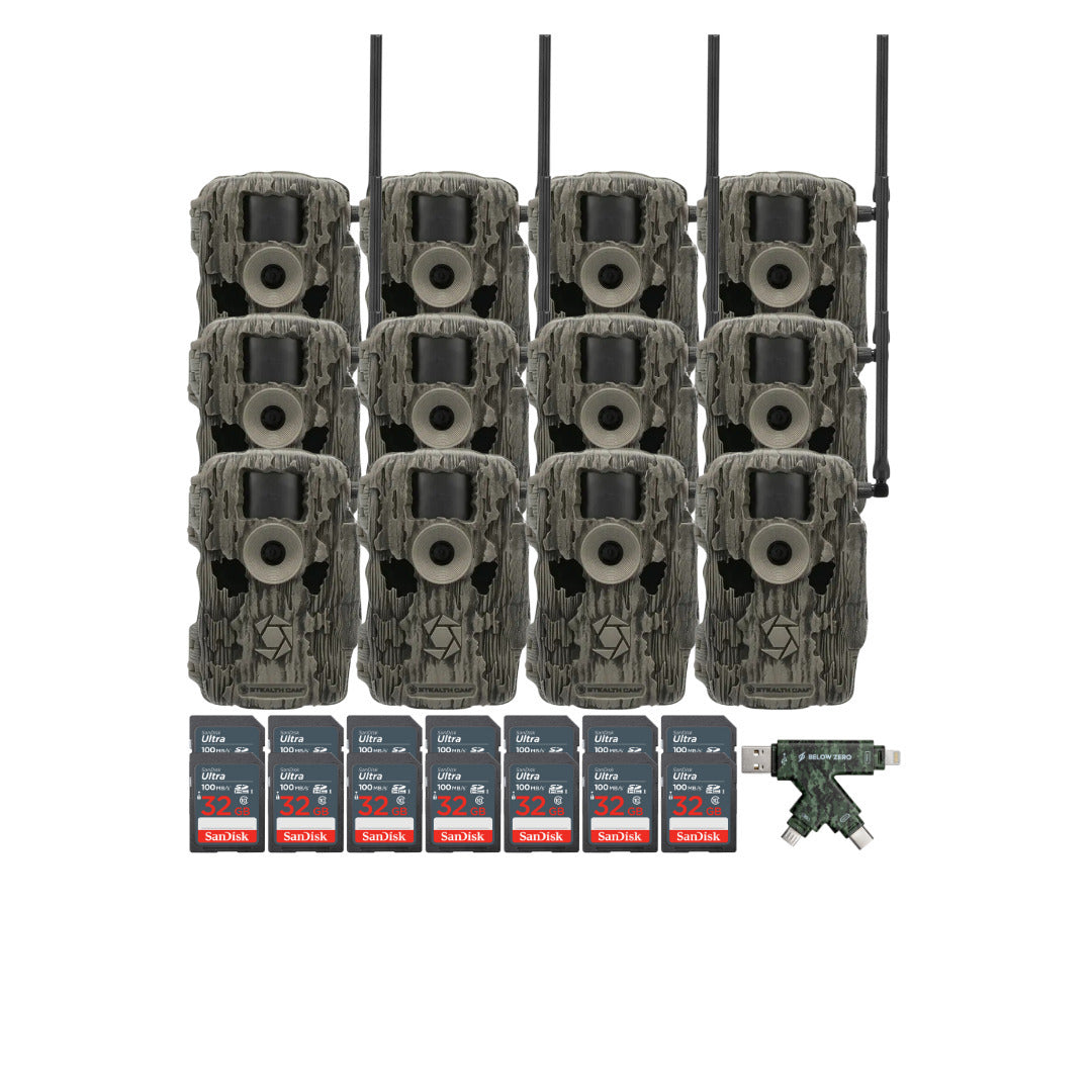 Stealth Cam 36MP Fusion Max Cellular Trail Camera with 80-Feet Detection Range (2-Pack) x 6 Bundle