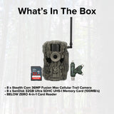 Stealth Cam 36MP Fusion Max Cellular Trail Camera with 80-Feet Detection Range (2-Pack) x 4 Bundle