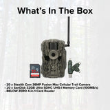 Stealth Cam 36MP Fusion Max Cellular Trail Camera with 80-Feet Detection Range (2-Pack) x 10 Bundle