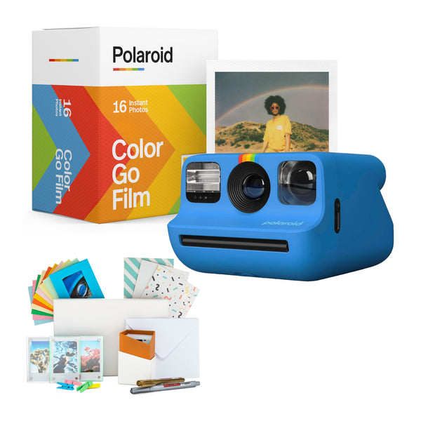 Polaroid Go Generation 2 Instant Camera (Blue) with Focus Camera Insta