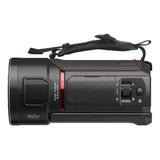 Panasonic VX3 Camcorder with 4K Image Quality, F1.8 Lens, 24x Zoom, and Ergonomic Design (Black)