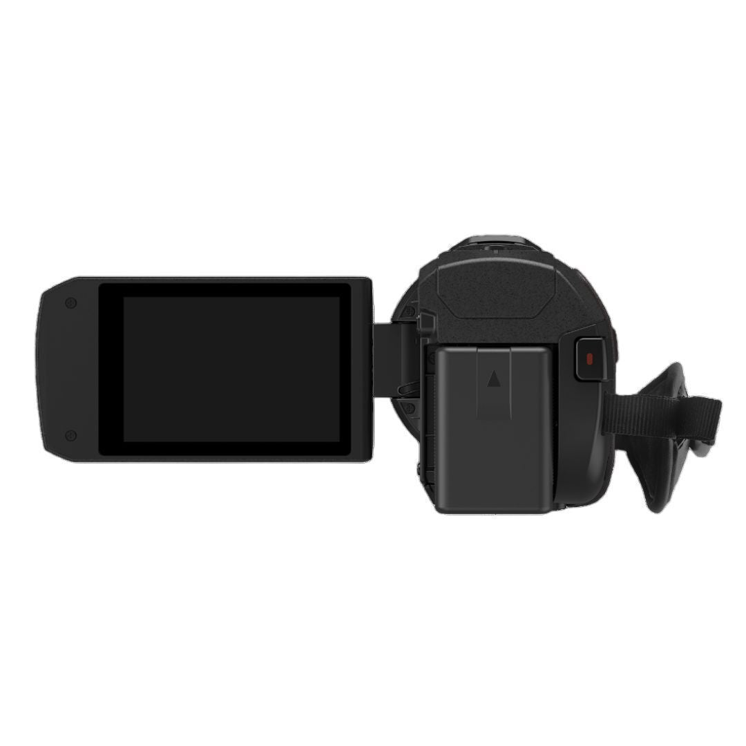 Panasonic VX3 Camcorder with 4K Image Quality, F1.8 Lens, 24x Zoom, and Ergonomic Design (Black)