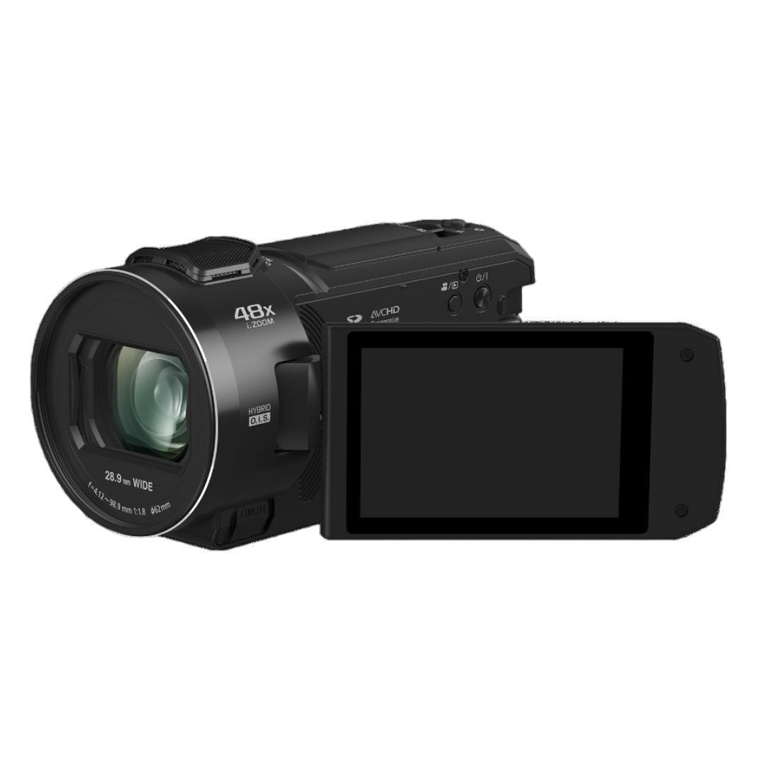 Panasonic V900 Full HD Camcorder 24x Optical Zoom, High-Precision AF, and 3-Inch LCD Display (Black)