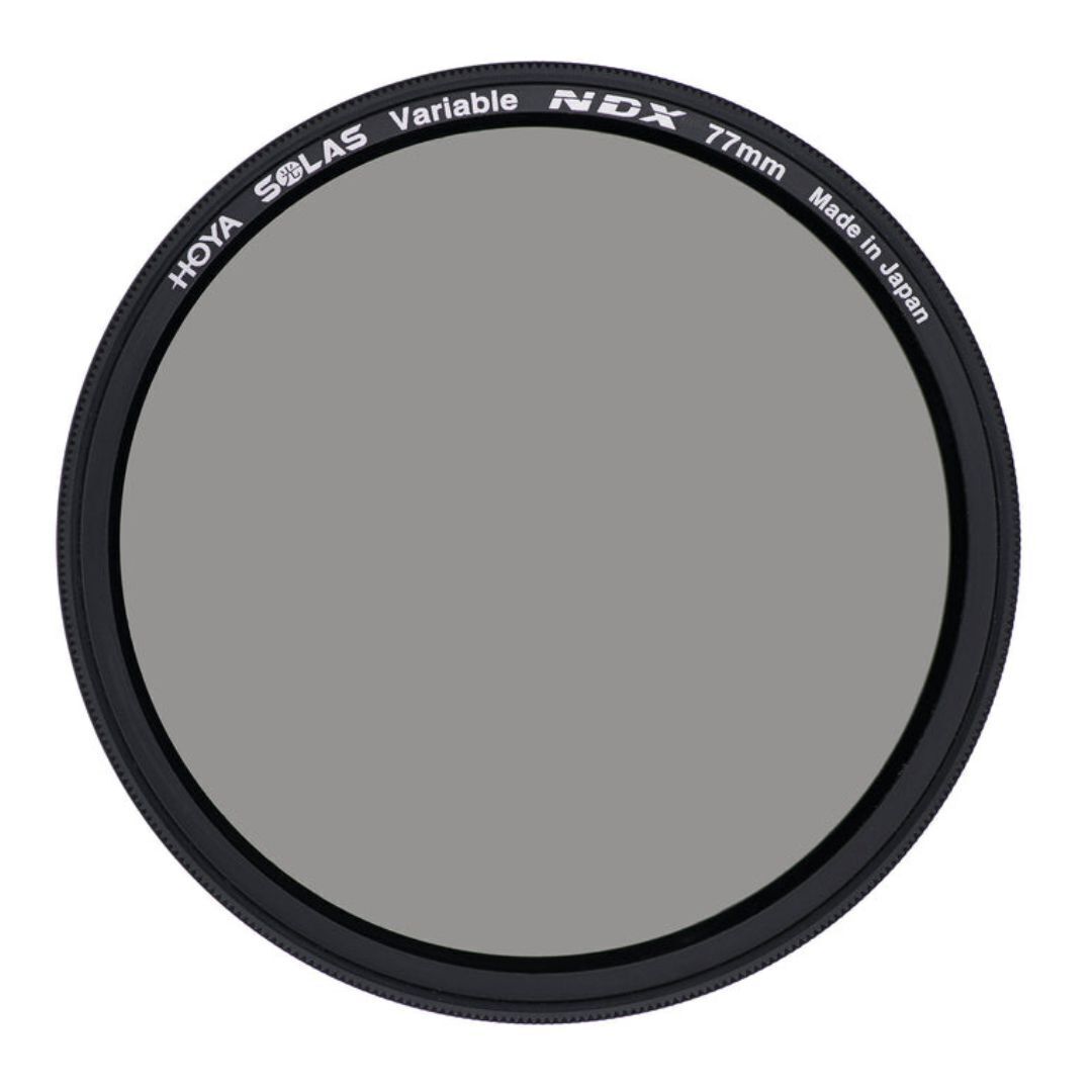 Hoya Solas Variable Neutral Density Filter with De-Polarization Layer and Aluminum Body (77mm)
