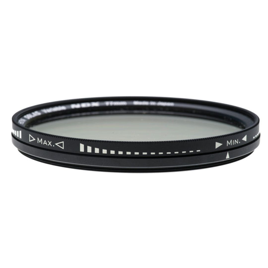 Hoya Solas Variable Neutral Density Filter with De-Polarization Layer and Aluminum Body (77mm)