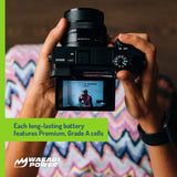 Wasabi Power 2600mAh Battery (2-Pack) and Dual USB Charger Kit for High-Capacity Charging (Black)