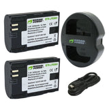 Wasabi Power LP-E6NH Rechargeable Li-Ion 2250 mAh Battery (2-Pack) and Dual Charger Kit (Black)