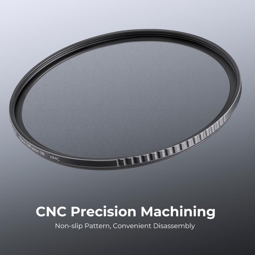 K&F Concept Nano-K Series 55mm Black Mist 0.25 Filter with 0.125 Filter with Non-Slip Frame