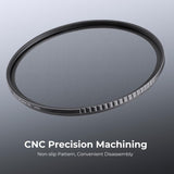 K&F Concept Nano-K Series 55mm Black Mist 0.25 Filter with 0.125 Filter with Non-Slip Frame