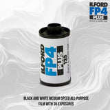 Ilford FP4 Plus 35mm Black and White Medium Speed All-Purpose Film with 36 Exposures (4-Pack) Bundle