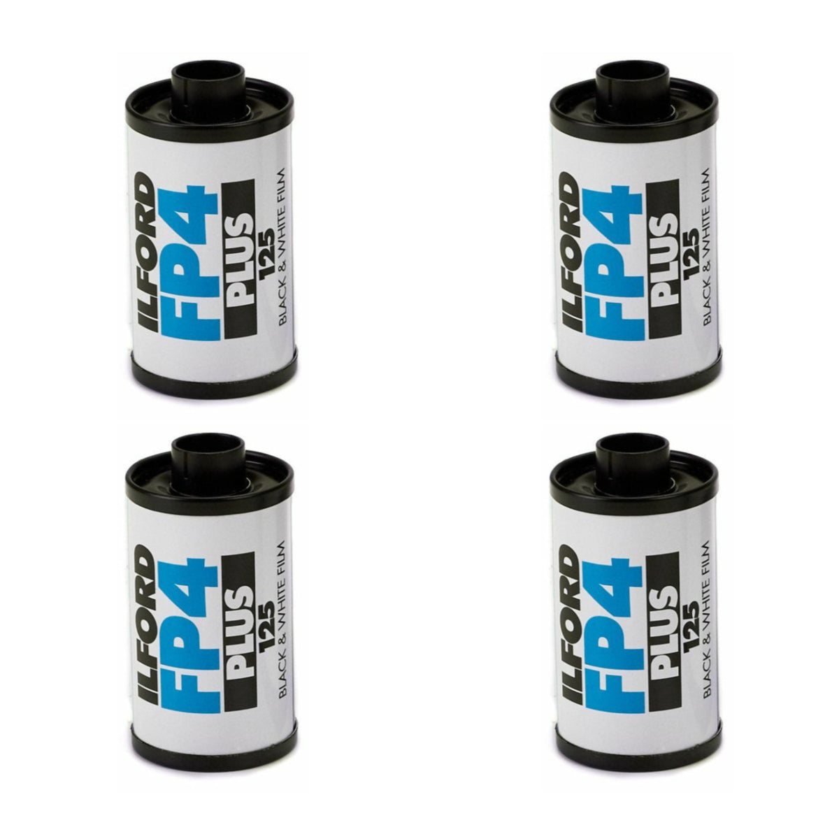 Ilford FP4 Plus 35mm Black and White Medium Speed All-Purpose Film with 36 Exposures (4-Pack) Bundle