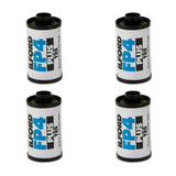 Ilford FP4 Plus 35mm Black and White Medium Speed All-Purpose Film with 36 Exposures (4-Pack) Bundle