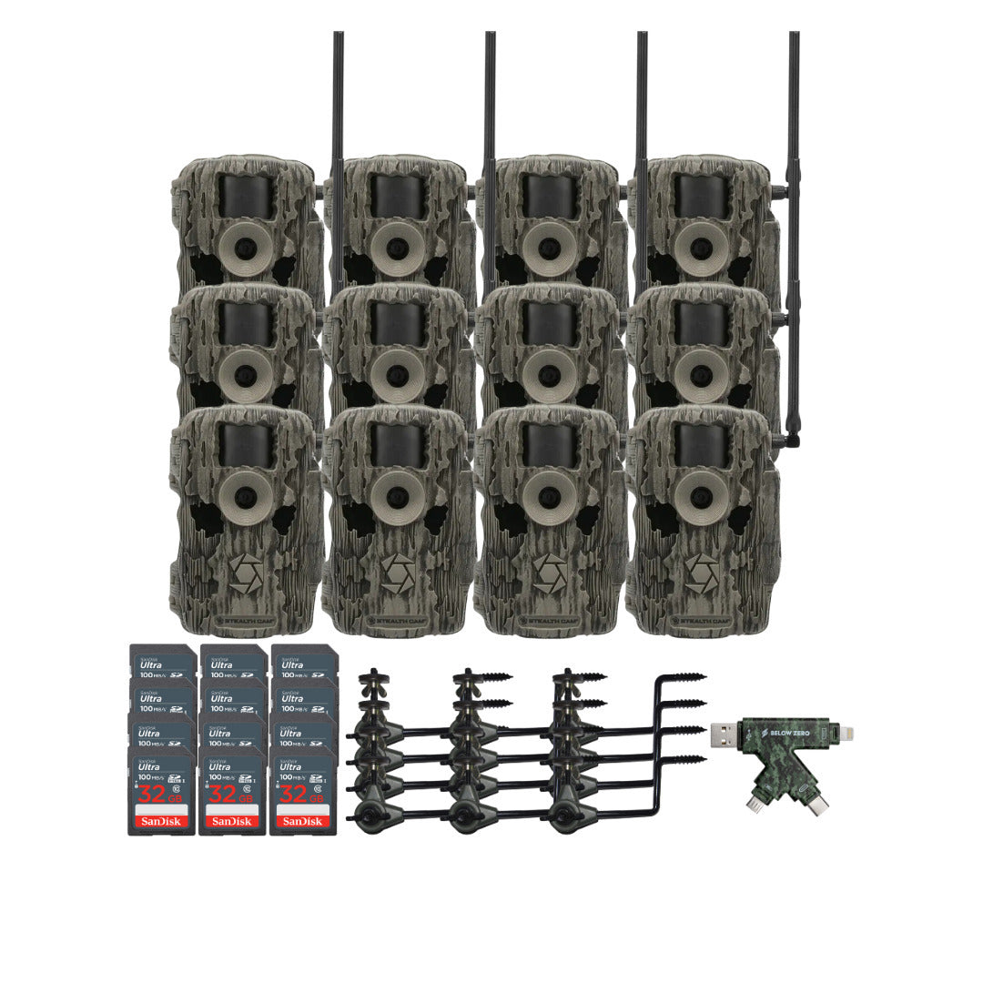 Stealth Cam 36MP Fusion Max Cellular Trail Camera with 80-Feet Detection Range (2-Pack) x 6 Bundle