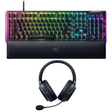 Razer RZ03-04690200 BlackWidow V4 Green Switch Gaming Keyboard (Black, Refurbished) Bundle