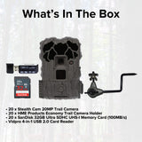 Stealth Cam 20MP Trail Camera with 60 Feet Range Detection and 720P Video (2-Pack) x 10 Bundle