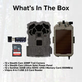 Stealth Cam 20MP Trail Camera with 60 Feet Range Detection and 720P Video (2-Pack) x 6 Bundle