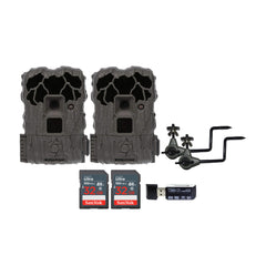 Stealth Cam 20MP Trail Camera with 60 Feet Range Detection and 720P Video Resolution (2-Pack) Bundle