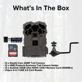 Stealth Cam 20MP Trail Camera with 60 Feet Range Detection and 720P Video (2-Pack) x 6 Bundle