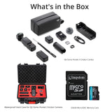 DJI Osmo Pocket 3 Creator Combo with 256GB MicroSD Card and Waterproof Hard Carry Case Bundle