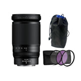 Nikon Z 28-400mm F4-8 VR Full-Frame Z-Mount Lens with 77mm 3-Piece UV, CPL, FLD Filter Kit Bundle