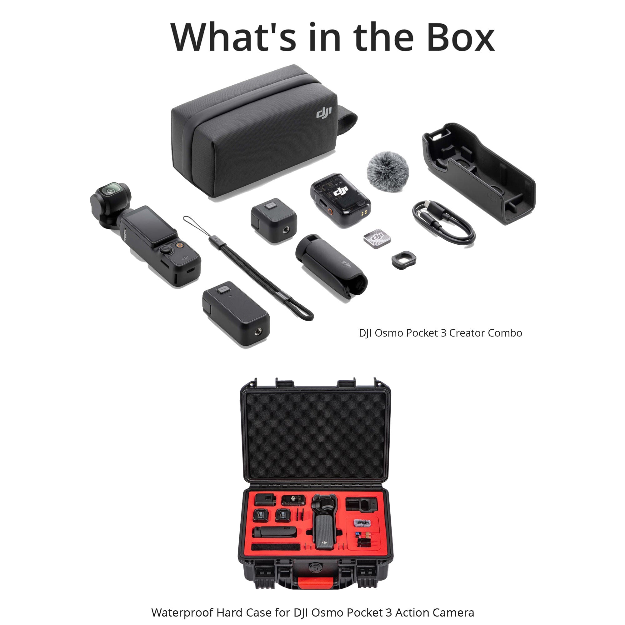 DJI Osmo Pocket 3 Creator Combo with Waterproof Hard Carry Case