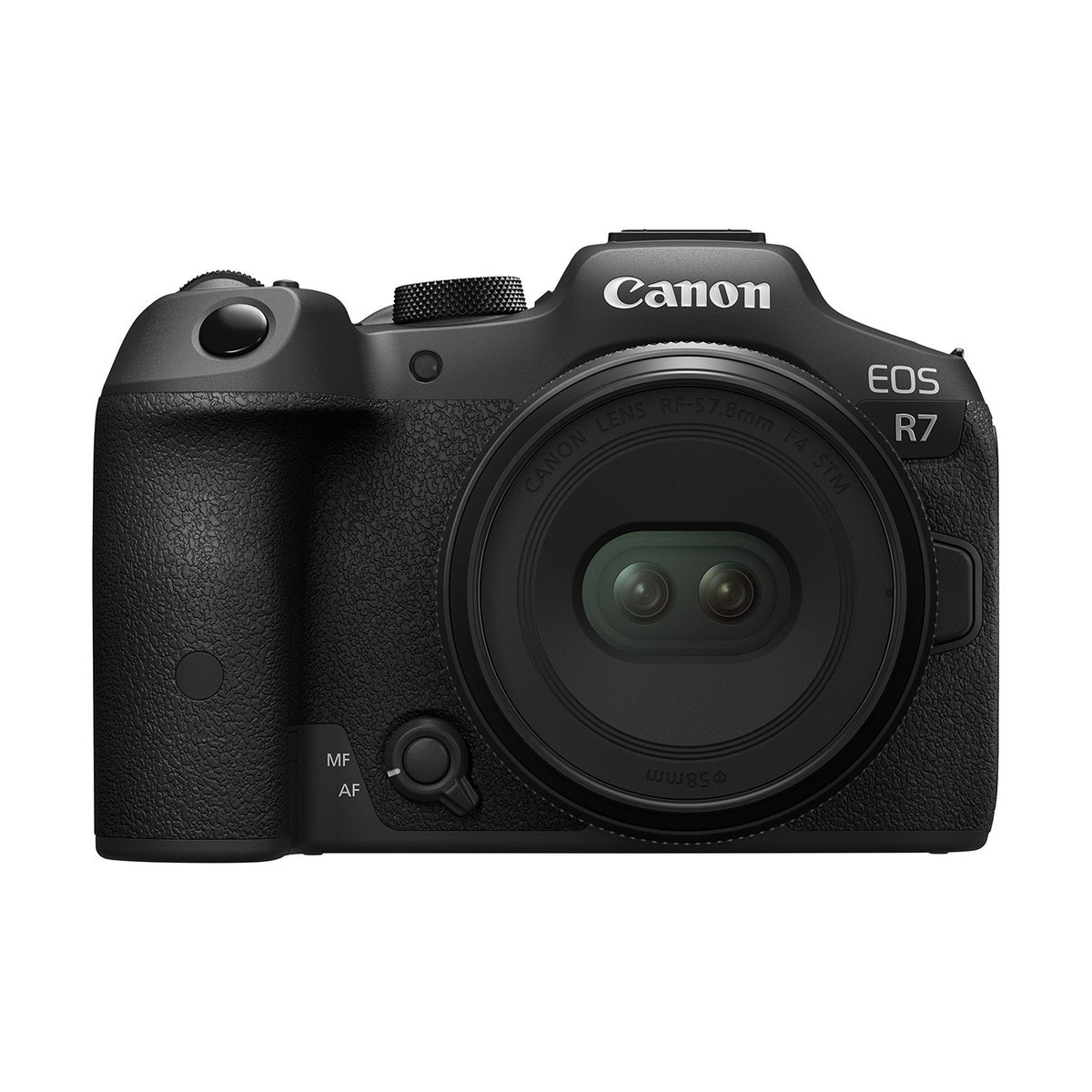 Canon RF-S 7.8mm f4 STM Dual Lens with 7-Blade Aperture and 60-Degree FOV (Black, Canon RF)