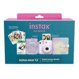 Fujifilm INSTAX Mini 12 Instant Camera with Built-in Selfie Mirror Holiday Bundle 2024 (Purple)